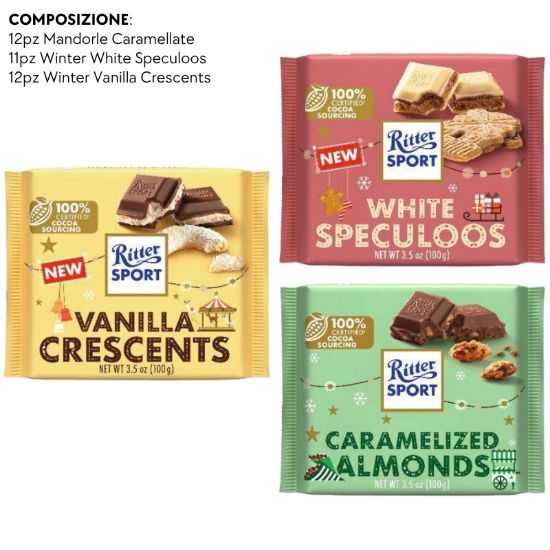 Picture of RITTER SPORT BOX TAVOLETTE 35pz LE NORDIK - PR2026