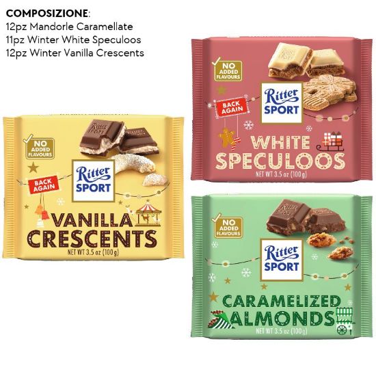Immagine di RITTER SPORT BOX TAVOLETTE 35pz LE NORDIK - PR2026