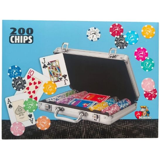 Immagine di FICHES POKER CHIPS 200/PKP 14gr VALIGETTA - MODIANO