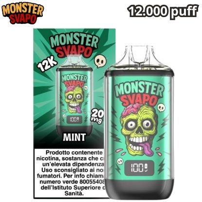 Immagine di MONSTER SVAPO KIT + POD 1pz MINT 10ml 20mg/ml - PLN016697