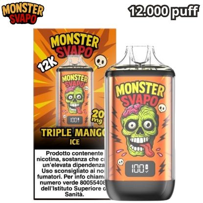 Immagine di MONSTER SVAPO KIT + POD 1pz TRIPLE MANGO ICE 10ml 20mg/ml - PLN016698