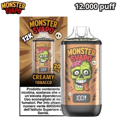Immagine di MONSTER SVAPO KIT + POD 1pz CREAMY TOBACCO 10ml 20mg/ml - PLN016707