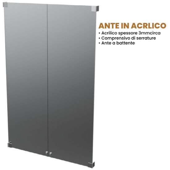 Immagine di ITAB PROMOZIONALE ANTE per ARMADIO DA PARETE permanente 100cm