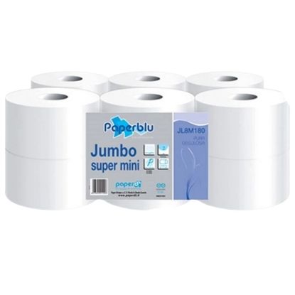 Immagine di CARTA IGIENICA MINI JUMBO 12rotoli 200mt 2veli D.195mm