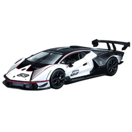 Immagine di GIOCHI AUTO 1:24 LAMBORGHINI ESSENZA SCV12 WHITE/BLACK 1pz BBURAGO