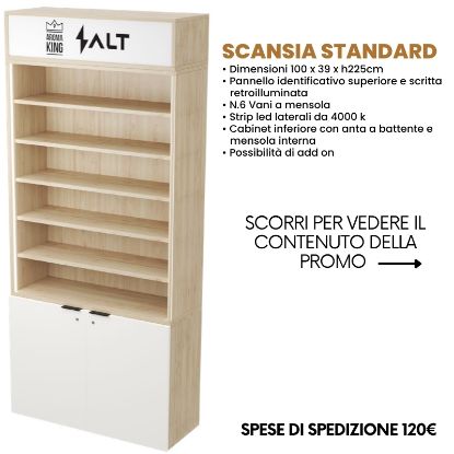 Immagine di ITAB PROMO CORNER ARMADIO DA PARETE permanente 100cm