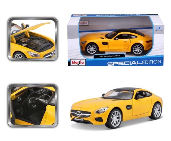 Picture of GIOCHI AUTO 1:24 MERCEDES AMG YELLOW 1pz BBURAGO