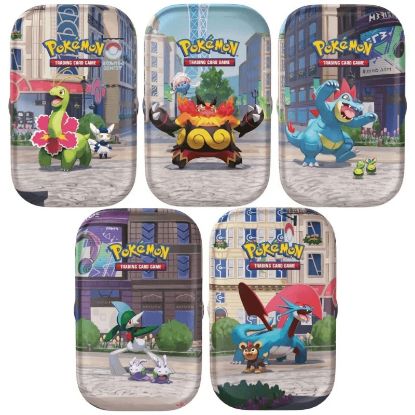 Immagine di CARTE DA GIOCO POKEMON MINI TIN DA COLLEZIONE MEGA LUMINOPOLI (V.12,90)