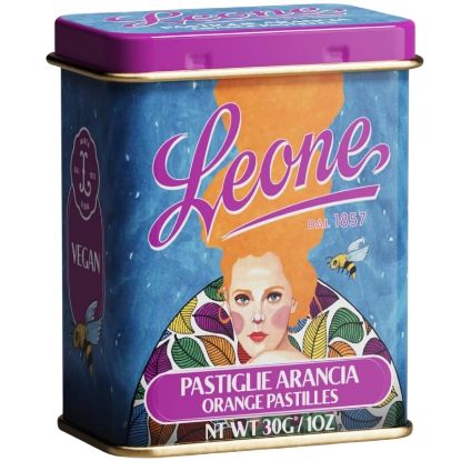 Picture of LEONE PASTIGLIE 12pz LATTA HULYA ARANCIA