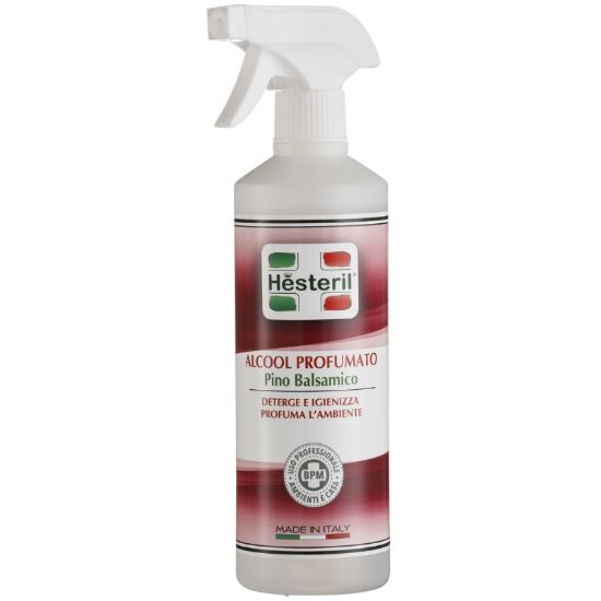 Immagine di DETERGENTE MULTIUSO ALCOOL 70% PROFUMATO PINO 500ml 1pz HESTERIL