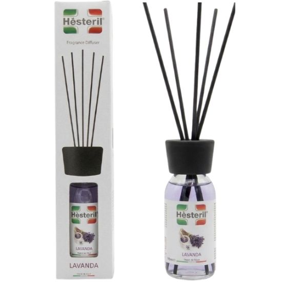 Immagine di PROFUMATORE AMBIENTE HESTERIL 125ml C/BASTONCINI - LAVANDA