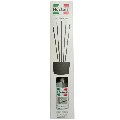 Immagine di PROFUMATORE AMBIENTE HESTERIL 125ml C/BASTONCINI - MUSCHIO BIANCO