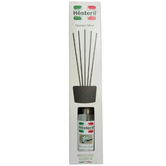 Picture of PROFUMATORE AMBIENTE HESTERIL 125ml C/BASTONCINI - MUSCHIO BIANCO