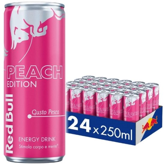 Picture of BEVANDA RED BULL ENERGY DRINK PESCA 250ml 24pz