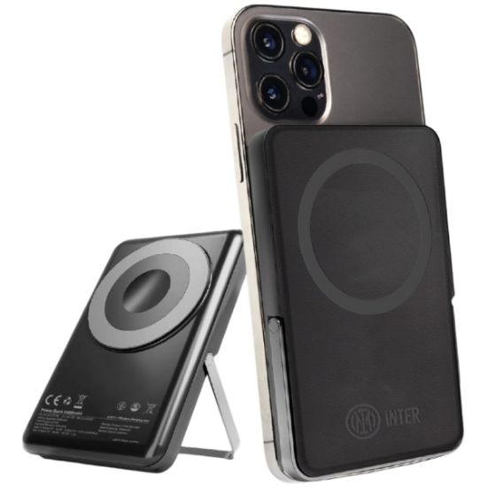 Immagine di BATTERIA ESTERNA POWERBANK 10000mAh WIRELESS MAGNETICO INTER