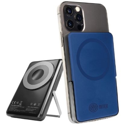Immagine di BATTERIA ESTERNA POWERBANK 5000mAh WIRELESS MAGNETICO INTER