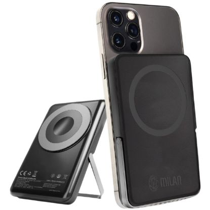 Immagine di BATTERIA ESTERNA POWERBANK 10000mAh WIRELESS MAGNETICO MILAN