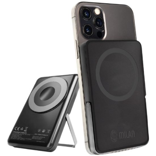 Immagine di BATTERIA ESTERNA POWERBANK 10000mAh WIRELESS MAGNETICO MILAN