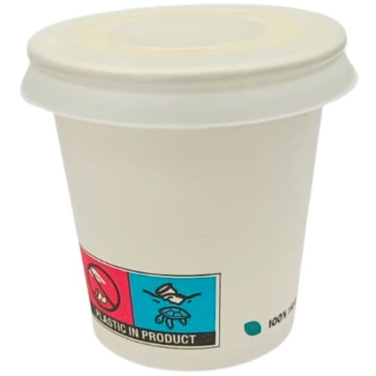 Picture of BICCHIERI BEVANDE CALDE 100pz CAFFE ASPORTO + 100pz COPERCHIO composto da: