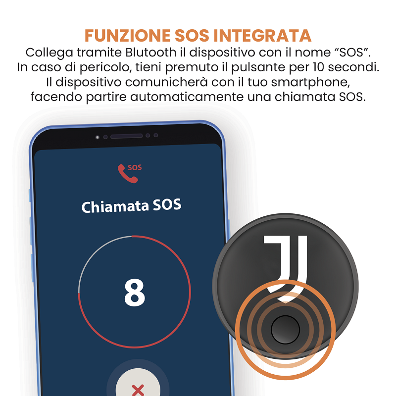 Picture of LOCALIZZATORE TRACKER TECH FIND JUVENTUS 1pz TECHMADE