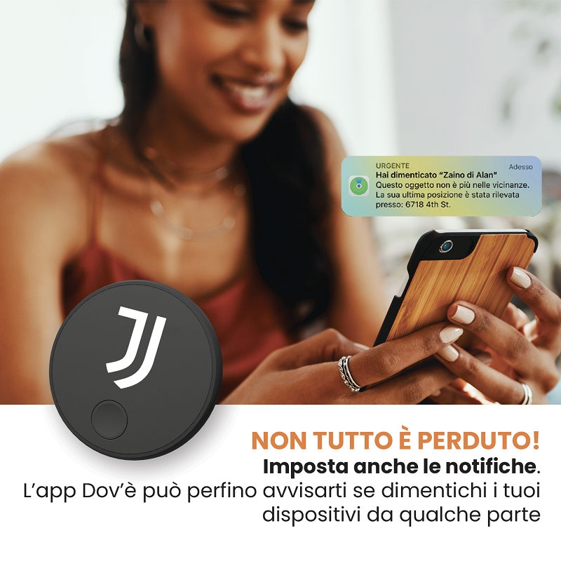 Picture of LOCALIZZATORE TRACKER TECH FIND JUVENTUS 1pz TECHMADE