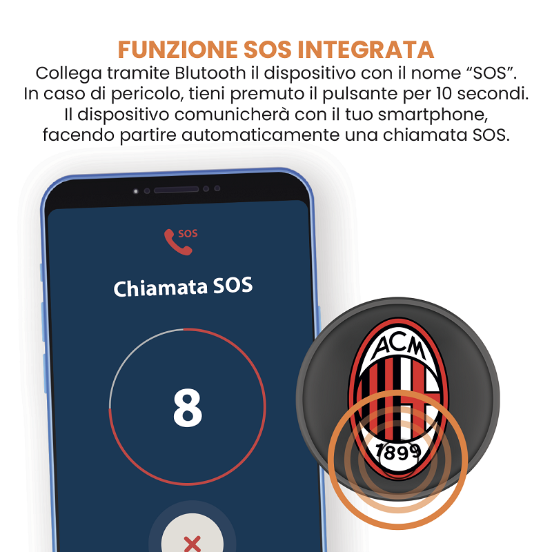 Immagine di LOCALIZZATORE TRACKER TECH FIND MILAN 1pz TECHMADE