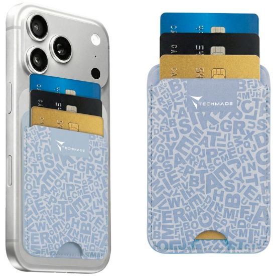 Immagine di PORTACARD UNISEX 1pz TM SLIM MAGNETICO AZZURRO + SCATOLA