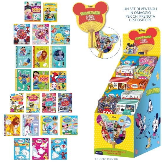 Immagine di ALBUM LIBRI EXPO 100pz SUMMERWEEN DISNEY composto da: