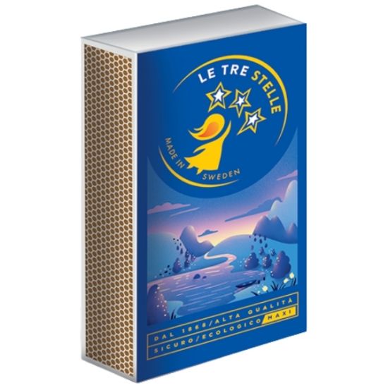 Immagine di FIAMMIFERI TRE STELLE MAXI BOX 10pz