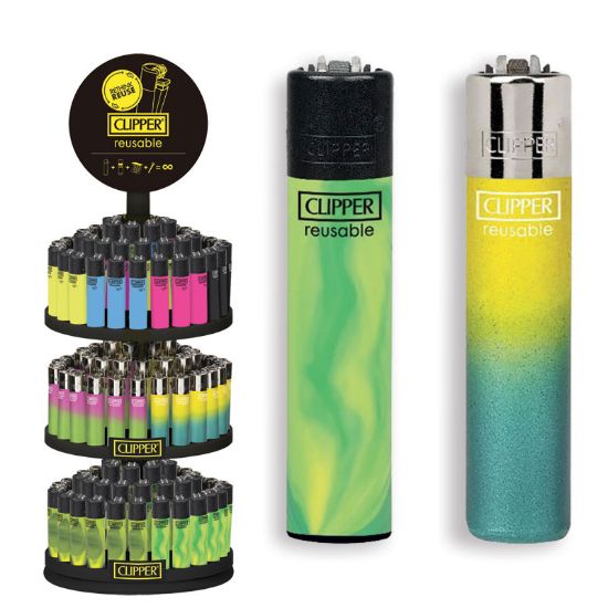 Immagine di ACCENDINO CLIPPER PIETRINA 144pz - MIX10 GIREVOLE