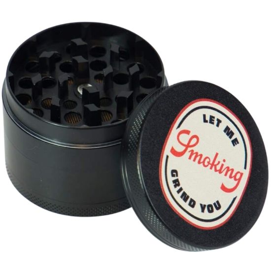 Picture of TRITATABACCO 1pz GRINDER SMOKING PVC 2parti 40mm RED