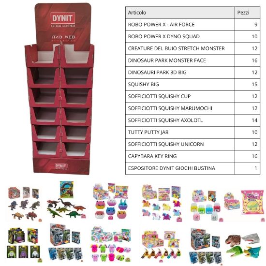Picture of GIOCHI IN BUSTA DYNIT EXPO DA TERRA 150pz ASSORTITI V.(3,50)