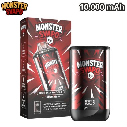 Immagine di MONSTER SVAPO BATTERIA RICARICABILE RED 1pz