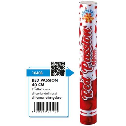 Immagine di TUBO 40CM SPARACORIANDOLI RED PASSION