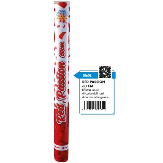 Immagine di TUBO 60CM SPARACORIANDOLI RED PASSION