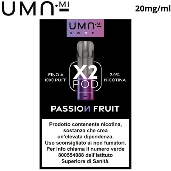 Immagine di UMA.MI SWAP POD 1x2pz PASSION FRUIT 2ml 20mg/ml - PLN012417