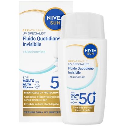 Immagine di SOLARI NIVEA CREMA VISO FLUIDO INVISIBILE 40ml FP50+