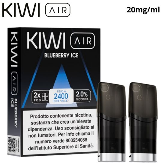 Immagine di KIWI AIR POD 1x2pz BLUEBERRY ICE 2ml 20mg/ml - PLN015421