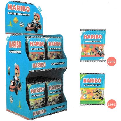 Immagine di HARIBO BUSTA EXPO SUPER MARIO KART 40pz EXPO DA BANCO ASSORTITO