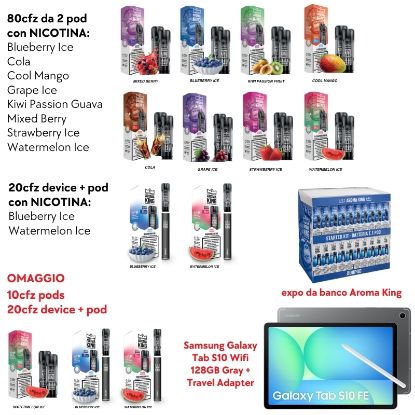Picture of AROMA KING POD KIT PROMO 130pz + EXPO OMAGGIO + SAMSUNG OMAGGIO