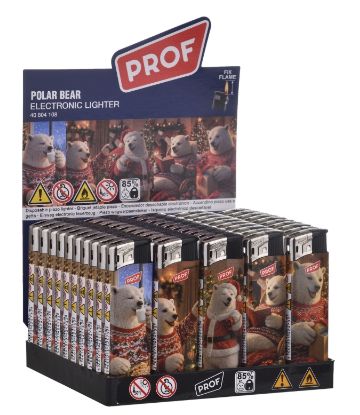 Immagine di ACCENDINO PROF ELETTRONICO 50pz NATALE POLAR BEAR