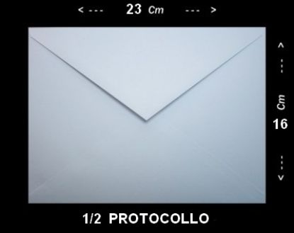 Immagine di BUSTA LETTERA 16x23 BIANCA 1/2 PROTOCOLLO  500pz