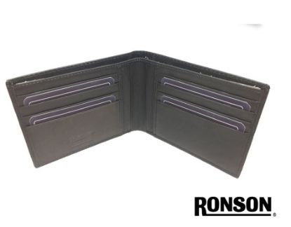 Immagine di PORTAFOGLIO UOMO IN PELLE CORTO RONSON 1pz NERO