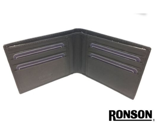 Immagine di PORTAFOGLIO UOMO IN PELLE CORTO RONSON 1pz NERO