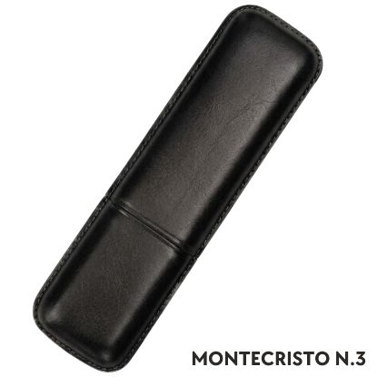 Immagine di PORTASIGARO x2 M.C.3FB 15mm L.140mm PANGEA 1pz NERO IN PELLE