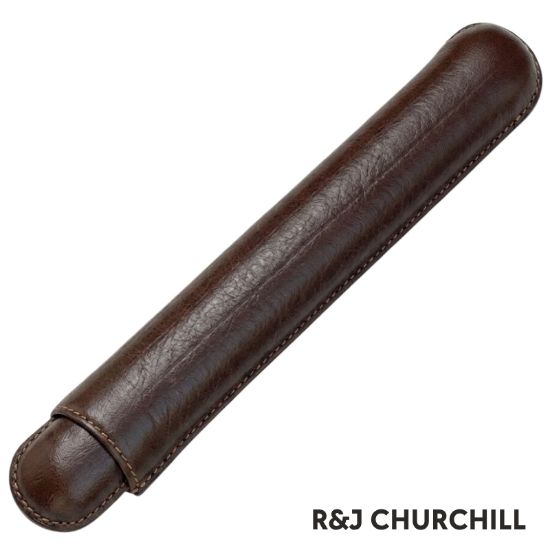 Immagine di PORTASIGARO x1 MONTECRISTO 17mm L.140mm PANGEA 1pz MARRONE IN PELLE