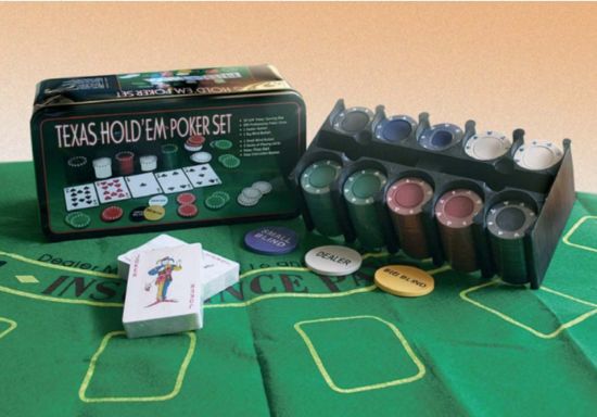 Immagine di FICHES POKER CHIPS SET SCATOLA METALLO