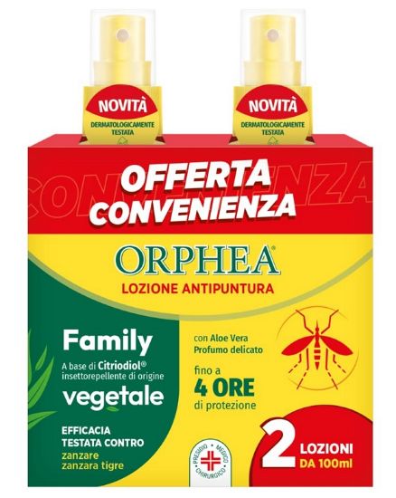 Picture of ANTIZANZARE ORPHEA FAMILY 1x2pz 100ml BIPACCO