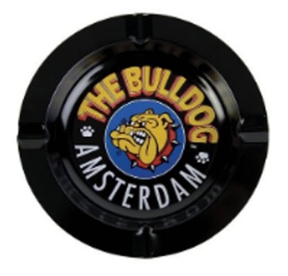 Immagine di PORTACENERE DA TAVOLO SINGOLO - THE BULLDOG TIN ASHTRAY BLACK