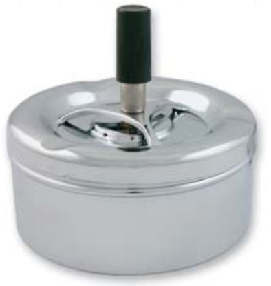 Picture of PORTACENERE DA TAVOLO SINGOLO -METAL CROMO D.13cm